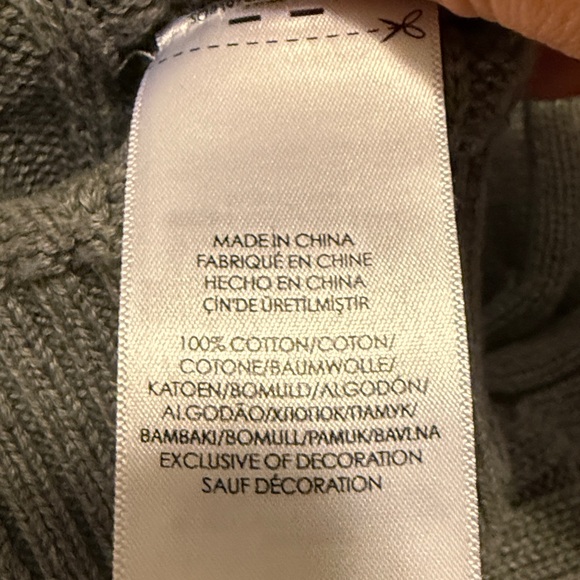 Polo by Ralph Lauren Charcoal Cable Knit Sweater - Picture 5 of 5